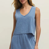 Sloane V-Neck Denim Tank
