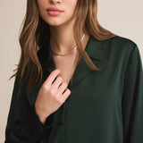 Ana Satin Top - Green
