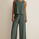 Sloane Linen Top - Everglade