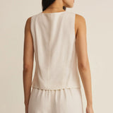 Roman Linen Vest