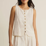 Roman Linen Vest