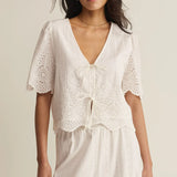 Oceanside Embroidered Top