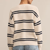 Boyfriend Striped Cardigan