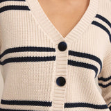 Boyfriend Striped Cardigan