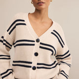 Boyfriend Striped Cardigan