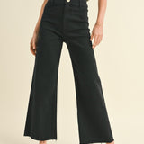 Straight Wide Leg Pant - Black