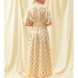 Polka Dot Button Up Dress