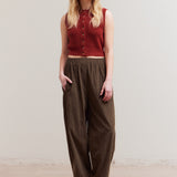 Corduroy Pants - Tapenade