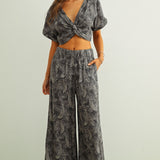 Leaf Print Pant