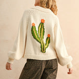Cactus Button Cardigan