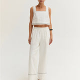 Devin Contrast Stitch Top