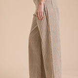 Stripe Fabric Mixed Pant