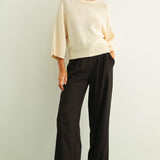 Round Neck Knitted Top