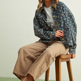 Polka Dot Denim Jacket