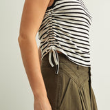 Drawstring Jersey Top
