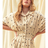 Polka Dot Button Up Dress