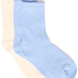 Rosella Sock 2-Pack - White Hydrangea