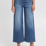 Twiggy Cropped High Waist - Medium Blue