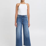 Twiggy Cropped High Waist - Medium Blue