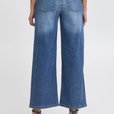Twiggy Cropped High Waist - Medium Blue