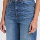 Twiggy Cropped High Waist - Medium Blue