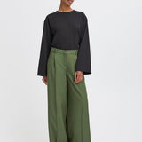 Lexi Wide Leg Pant - Green