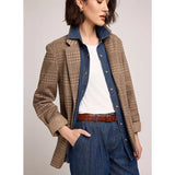 Sapphira Blazer - Chocolate Glencheck