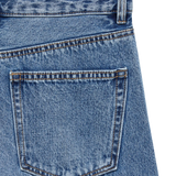 Zoe Barrel Jeans - Medium Blue Denim