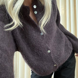 Kae Knit Cardigan - Chocolate