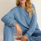 Daydream Rib Top - Oceanic Blue