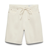 Villa Bermuda Denim Short - Ecru