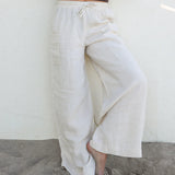 Pantalon en lin Malendure -  Blé