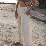 Pantalon en lin Malendure -  Blé