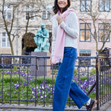 Over Hanna Jeans - Mid Blue Denim