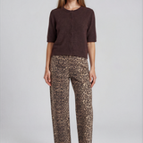 Billie Barrel Ankle Jeans - Leopard