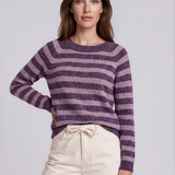 Doffy Stripe Pullover - Purple