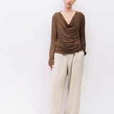 The Keely Top - Brown