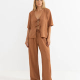 Airlie Beach Pant - Almond