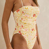 Wildflower Scrunched Side One Piece