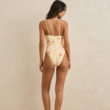 Wildflower Scrunched Side One Piece