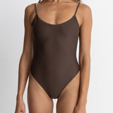 Classic Minimal One Piece - Chocolate