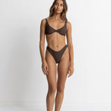 Classic Underwire Top - Chocolate