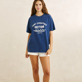 Surf Essentials Oversized T-Shirt - Dark Blue
