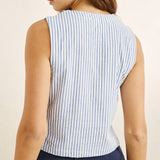 Vista Stripe Vest - Blue