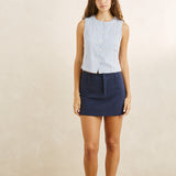Vista Stripe Vest - Blue