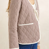 London Check Reversible Quilted Jacket - Chocolate