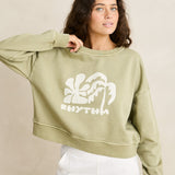 Sun and palm crew neck