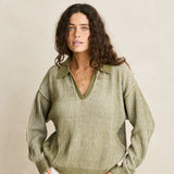 Vista Stripe Collared Jumper
