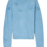 Rose Neck Pullover - Glacier Lake Melange