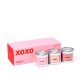 XOXO mini candles gift set